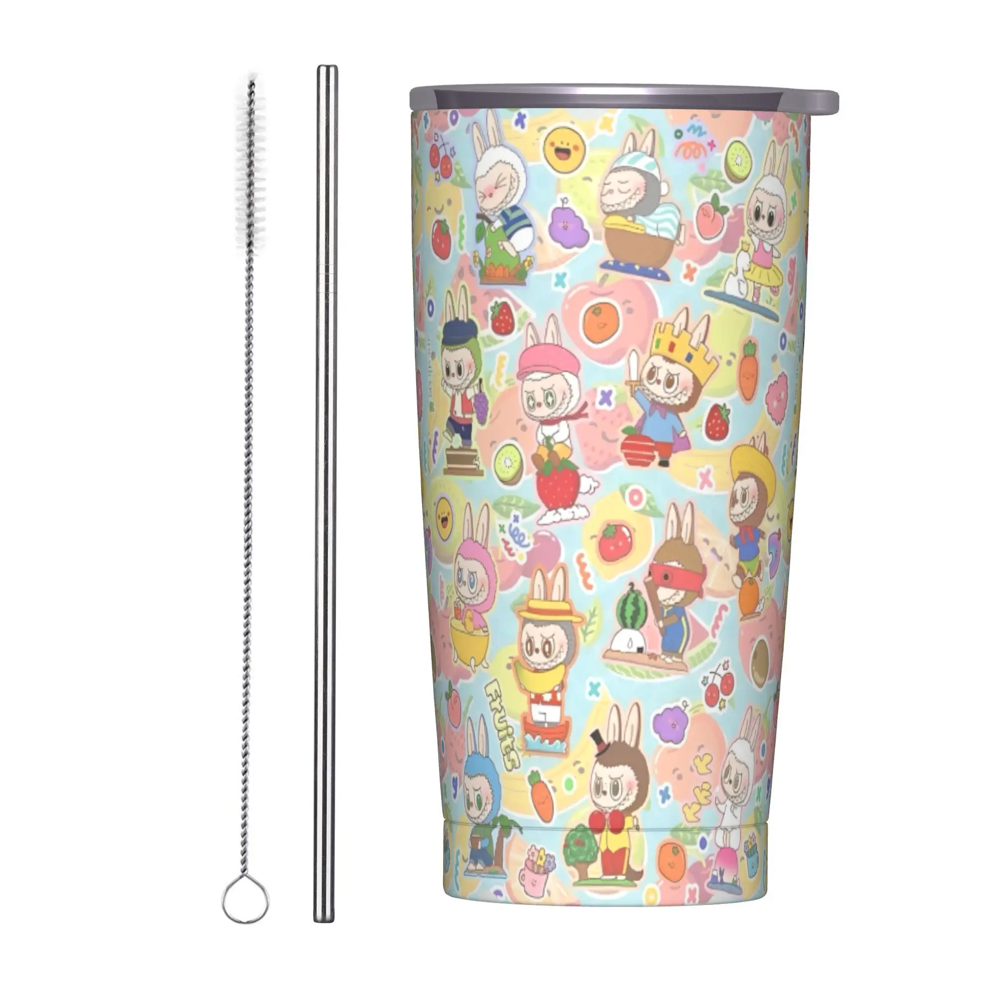 LABUBU The Monsters Tumbler с вакуумной изоляцией, милые мультяшные кофейные чашки с крышкой, соломенные дорожные уличные кружки, бутылка для воды, 20 унций
LABUBU The Monsters Tumbler с вакуумной изоляцией, милые мультяшные кофейные чашки с крышкой, соломенные дорожные уличные кружки, бутылка для воды, 20 унций