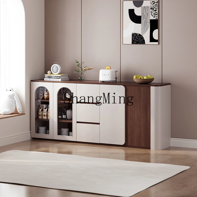 HJ household dining side cabinet integrated against the wall medieval cream wind storage living room storage tea cabinet
HJ household dining side cabinet integrated against the wall medieval cream wind storage living room storage tea cabinet