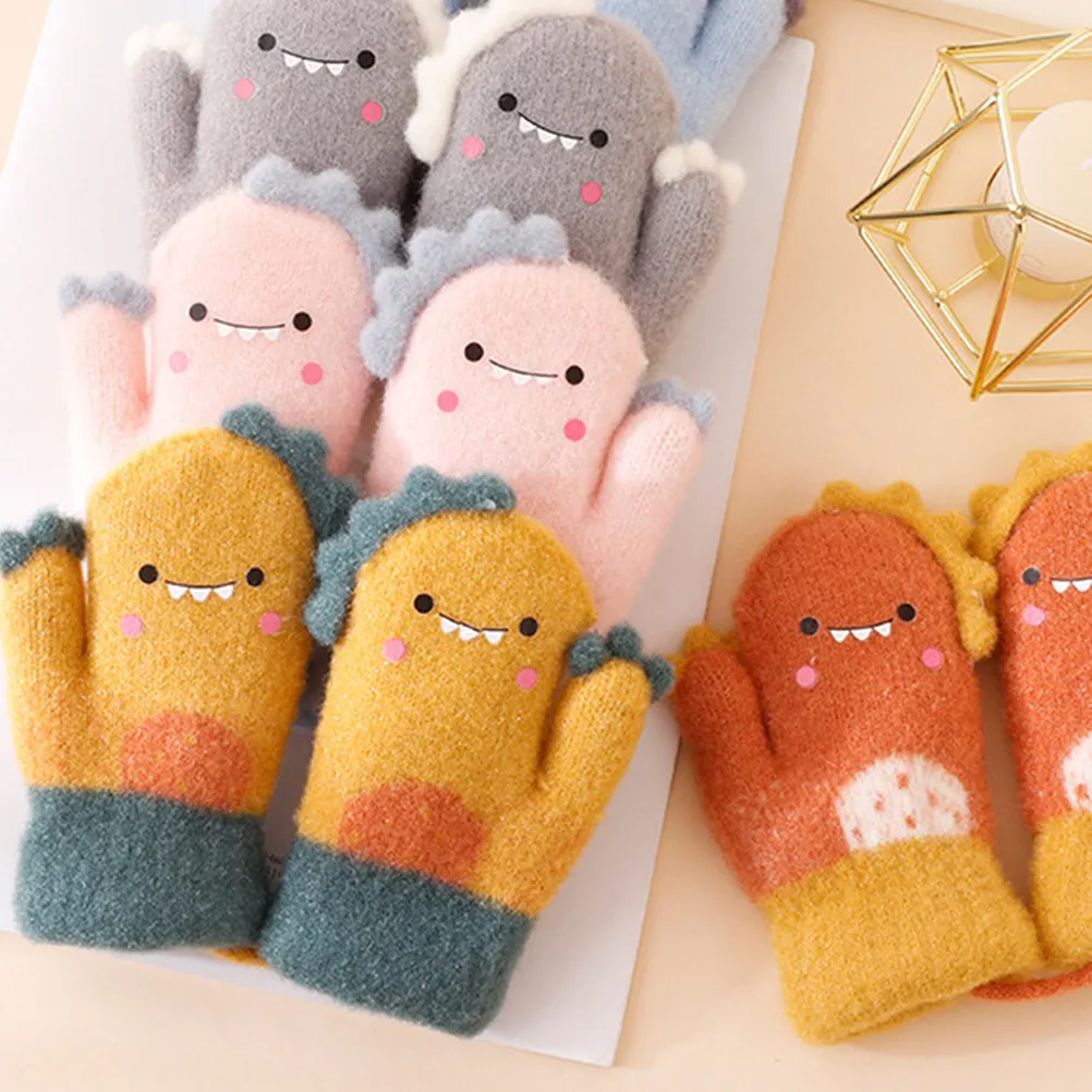 1Pair Dinosaur Cartoon Kids Winter Gloves Thick Warm Cold Proof Mittens Children Cartoon Hand Protection Supplies
1Pair Dinosaur Cartoon Kids Winter Gloves Thick Warm Cold Proof Mittens Children Cartoon Hand Protection Supplies
