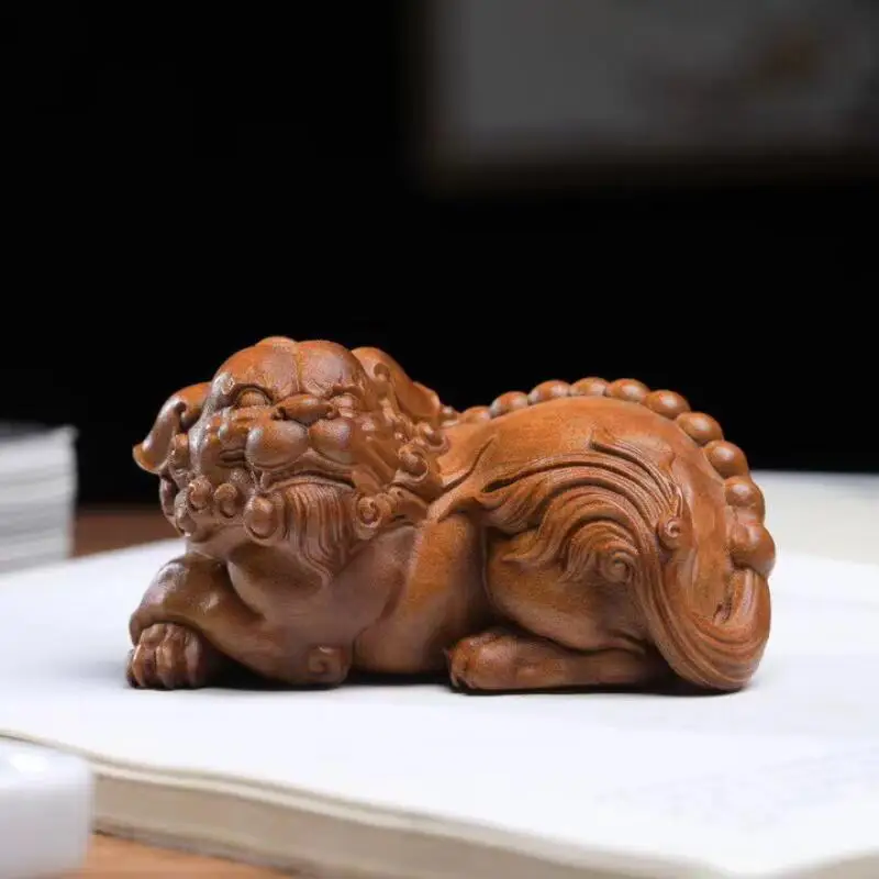 Antique wood carvings Pixiu handles piece hanging ornament home feng shui auspiciousness modern exquisite crafts
Antique wood carvings Pixiu handles piece hanging ornament home feng shui auspiciousness modern exquisite crafts