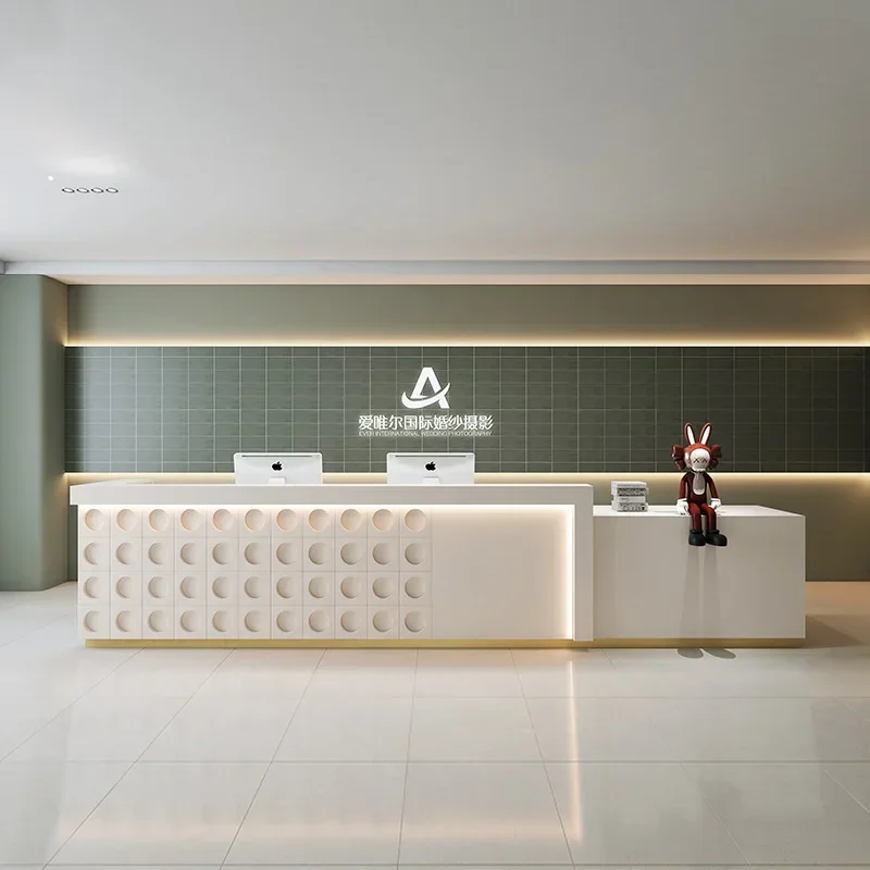 Salon Simple Front Desk ConferenceLectern Barbershop Checkout Reception Desk Customizable Comptoir Caisse Luxury Furniture
Salon Simple Front Desk ConferenceLectern Barbershop Checkout Reception Desk Customizable Comptoir Caisse Luxury Furniture