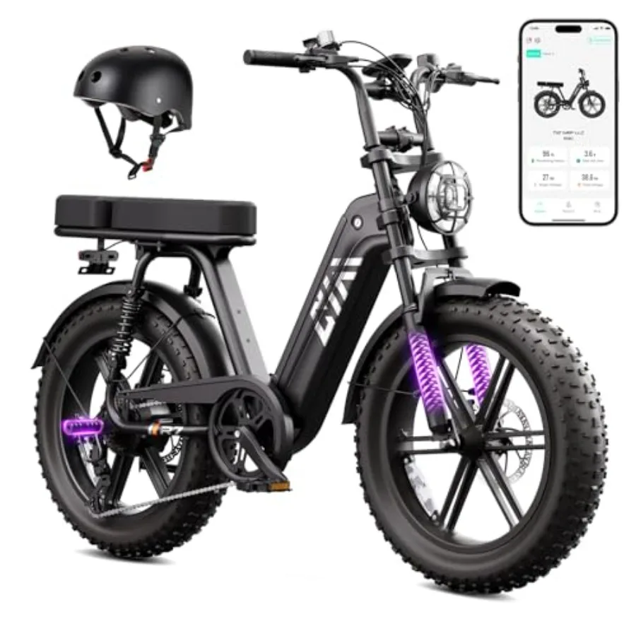 Electric bike for urban commuting and off-road trails, aluminum alloy frame, matte black finish, 1500W motor with 48V 15Ah remo
Electric bike for urban commuting and off-road trails, aluminum alloy frame, matte black finish, 1500W motor with 48V 15Ah remo