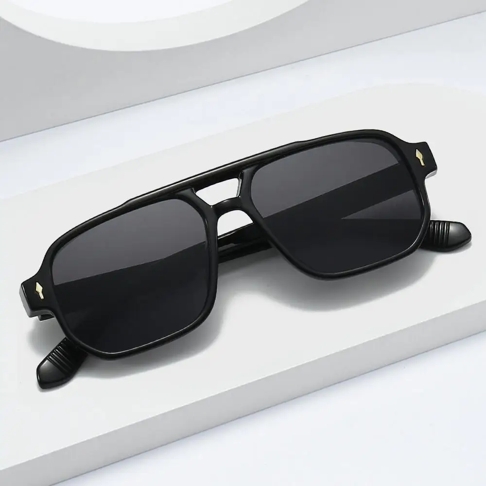 Retro Sunglasses Square Double Bridge Driving Business Sunglasses UV400 Protection Designer Pilots Shades Rivets Sun Glasses
Retro Sunglasses Square Double Bridge Driving Business Sunglasses UV400 Protection Designer Pilots Shades Rivets Sun Glasses