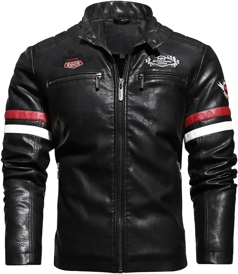 Casual Jacket Men's Faux Leather Jacket Zip Up Biker Outwear Male Warm Coat Removable Hood Casual Windbreaker Motorcycle Jacket
Casual Jacket Men's Faux Leather Jacket Zip Up Biker Outwear Male Warm Coat Removable Hood Casual Windbreaker Motorcycle Jacket