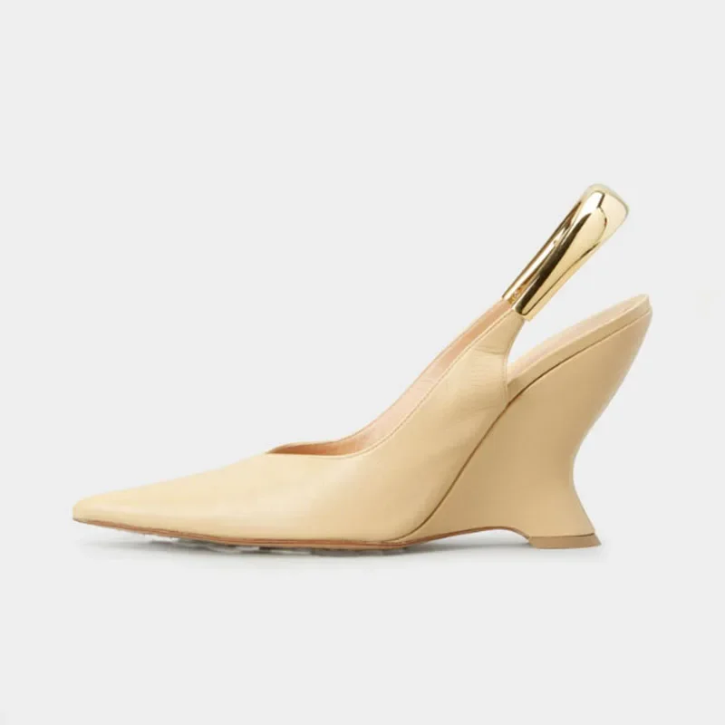 Arden Furtado 2024 Summer Microfiber Pointed Toe Metal Rear Trip Belt Super High Heel Wedges Closed Toe Sandals Extra Large Size
Arden Furtado 2024 Summer Microfiber Pointed Toe Metal Rear Trip Belt Super High Heel Wedges Closed Toe Sandals Extra Large Size