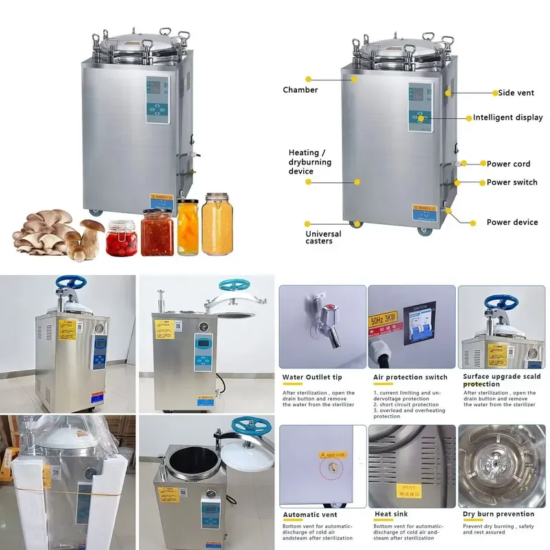 26 New 50 l / 100 l / 150 l Vacuum Packaging Film Laboratory Equipment Food Sterilizer Back Pressure Cooking Autoclave Long
26 New 50 l / 100 l / 150 l Vacuum Packaging Film Laboratory Equipment Food Sterilizer Back Pressure Cooking Autoclave Long