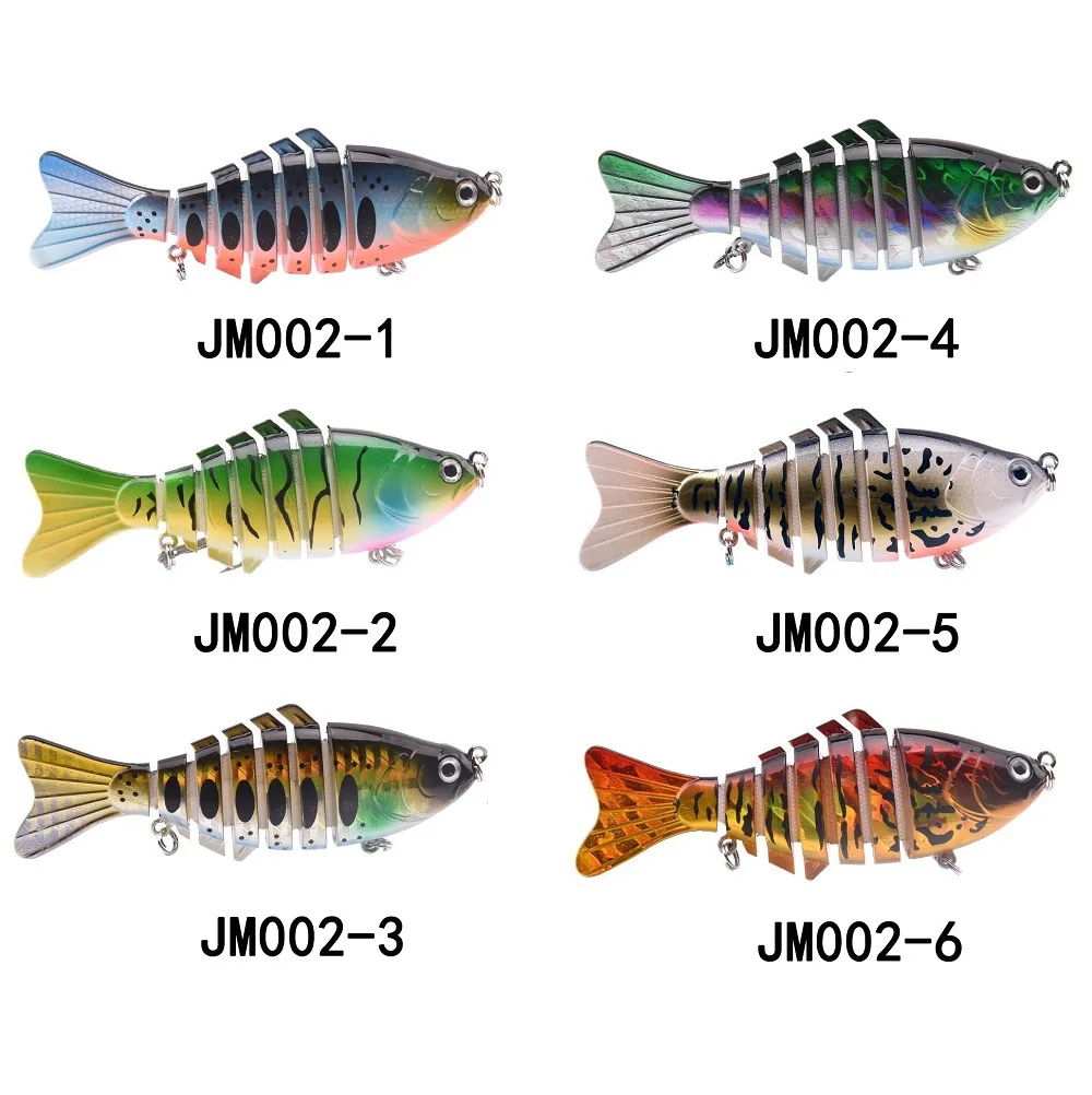 6 Colors 10CM 15.5G Seven Segment Multi Jointed Hard Lure Vivid Swim Long Cast Treble Hooks Freshwater Bass Fishing Tackle
6 Colors 10CM 15.5G Seven Segment Multi Jointed Hard Lure Vivid Swim Long Cast Treble Hooks Freshwater Bass Fishing Tackle