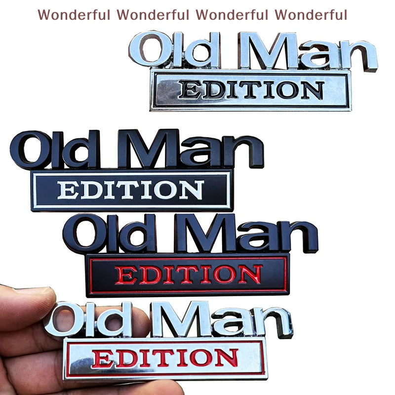 Elderly Man Edition Vehicle Insignia, 3D Metal Plaque for Car, Lorry, SUV, Motorcycle, Whimsical Weatherproof Naming Sticker
Elderly Man Edition Vehicle Insignia, 3D Metal Plaque for Car, Lorry, SUV, Motorcycle, Whimsical Weatherproof Naming Sticker