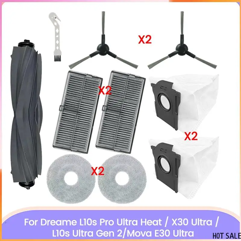 Комплект запасных частей A24R для Dreame L10s Pro Ultra, X30 Ultra, L10s Ultra Gen 2, Mova E30 Ultra — щетки, фильтры, мешки для пыли, швабра C
Комплект запасных частей A24R для Dreame L10s Pro Ultra, X30 Ultra, L10s Ultra Gen 2, Mova E30 Ultra — щетки, фильтры, мешки для пыли, швабра C