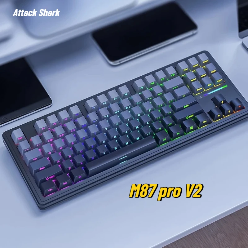 Attack Shark M87pro V2 Three Mode Wireless Keyboard Ergonomic Low Latency Laptop Accessories Mechanical E-sports Gaming Keybaord
Attack Shark M87pro V2 Three Mode Wireless Keyboard Ergonomic Low Latency Laptop Accessories Mechanical E-sports Gaming Keybaord