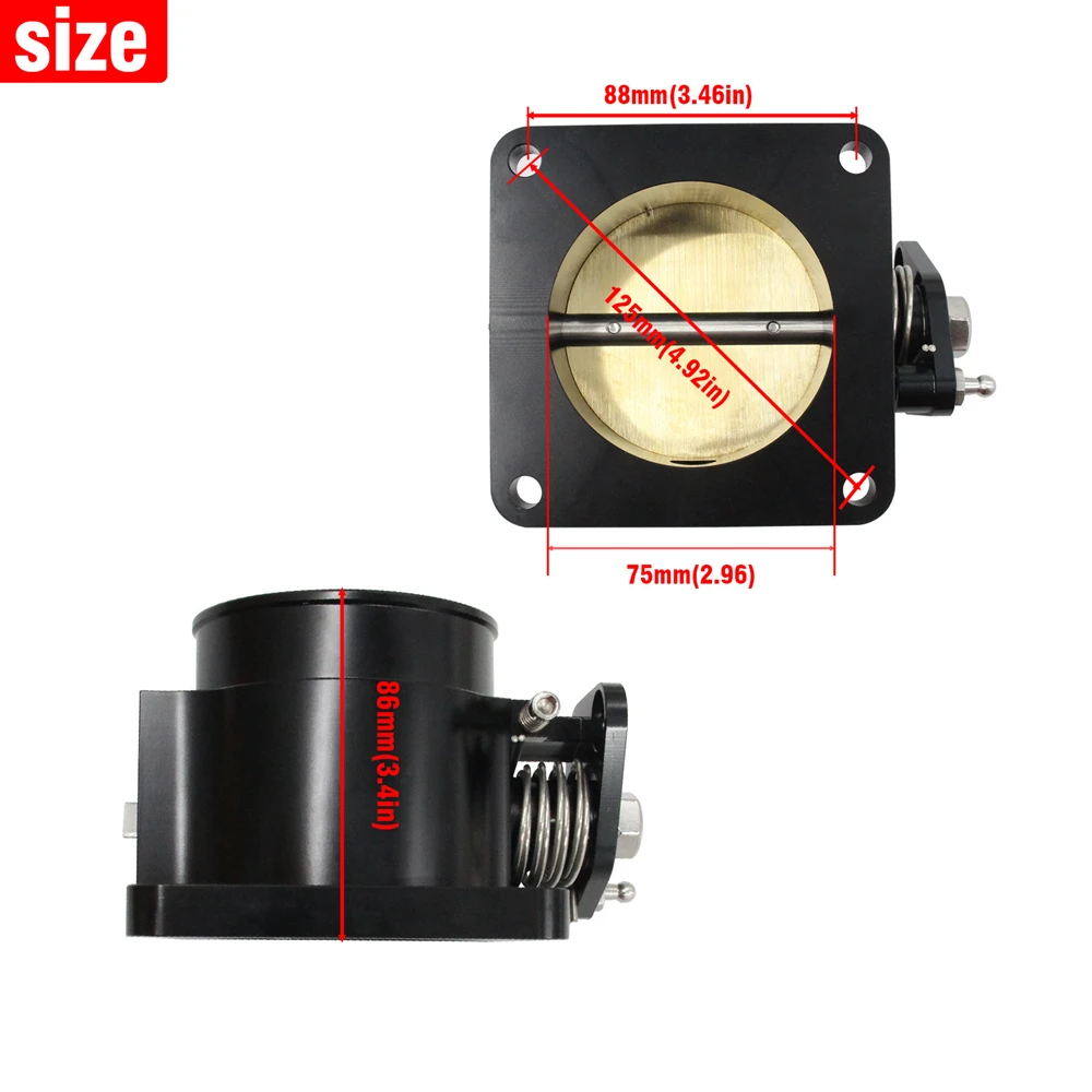 75mm High Flow Throttle Body For Ford Mustang GT Cobra LX 5.0 1986-1993 Performance Intake Replacement Part
75mm High Flow Throttle Body For Ford Mustang GT Cobra LX 5.0 1986-1993 Performance Intake Replacement Part