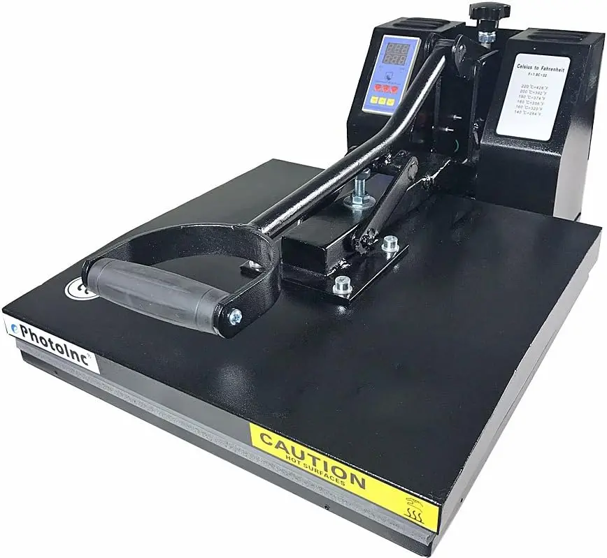 15x15 Inch Heat Press Machine for T Shirts, 110V Clamshell Transfer Sublimation Printer with Digital Timer
15x15 Inch Heat Press Machine for T Shirts, 110V Clamshell Transfer Sublimation Printer with Digital Timer