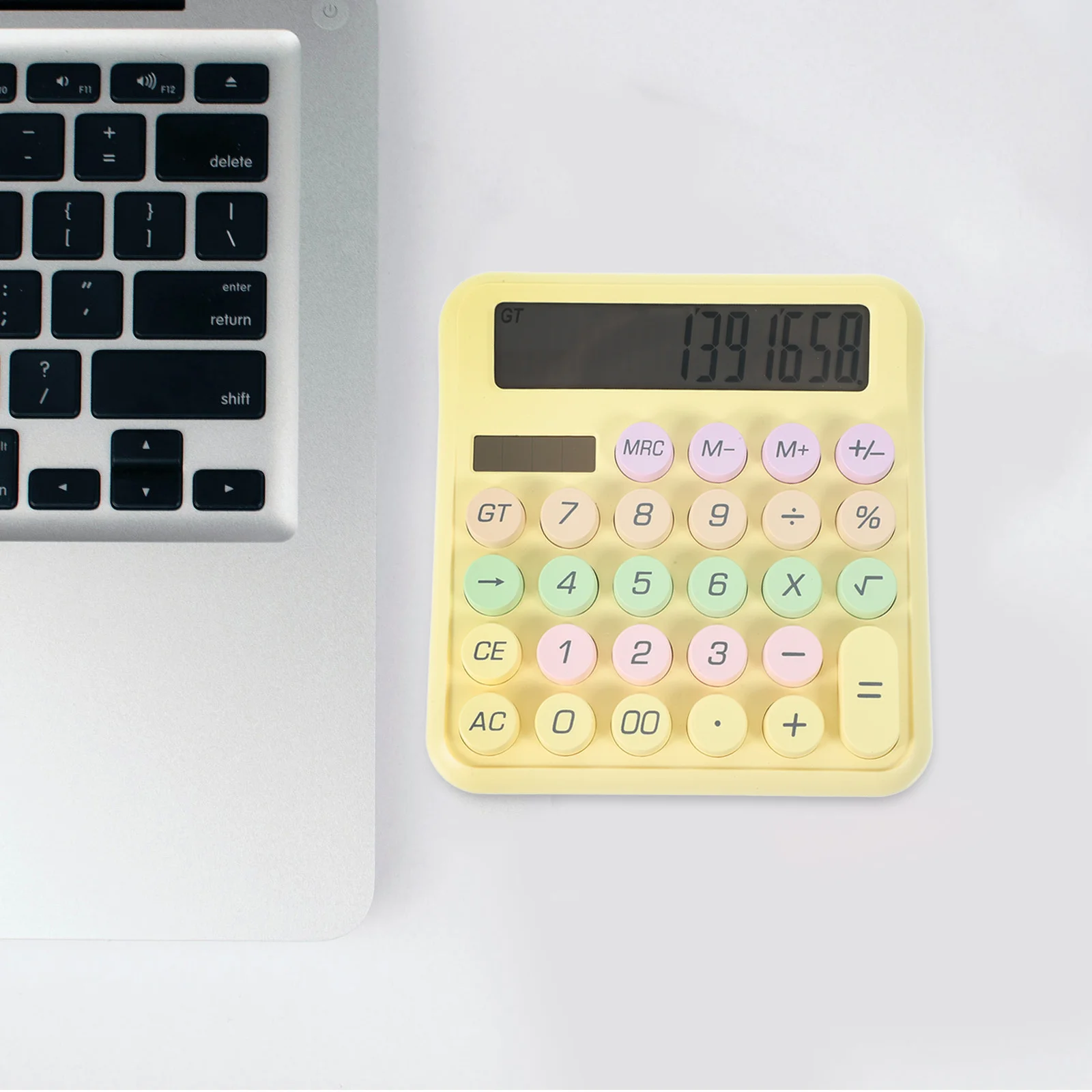 Mechanical Keyboard Basic Calculator Portable Small Calculator Handheld Addition Multiplication Division for School
Mechanical Keyboard Basic Calculator Portable Small Calculator Handheld Addition Multiplication Division for School
