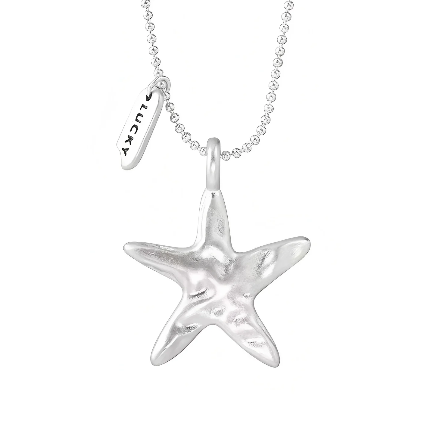 VENTFILLE 925 Sterling Silver Starfish Letter Necklace for Women Frosting Irregular Pendant Lucky Jewelry Gift Dropshipping
VENTFILLE 925 Sterling Silver Starfish Letter Necklace for Women Frosting Irregular Pendant Lucky Jewelry Gift Dropshipping