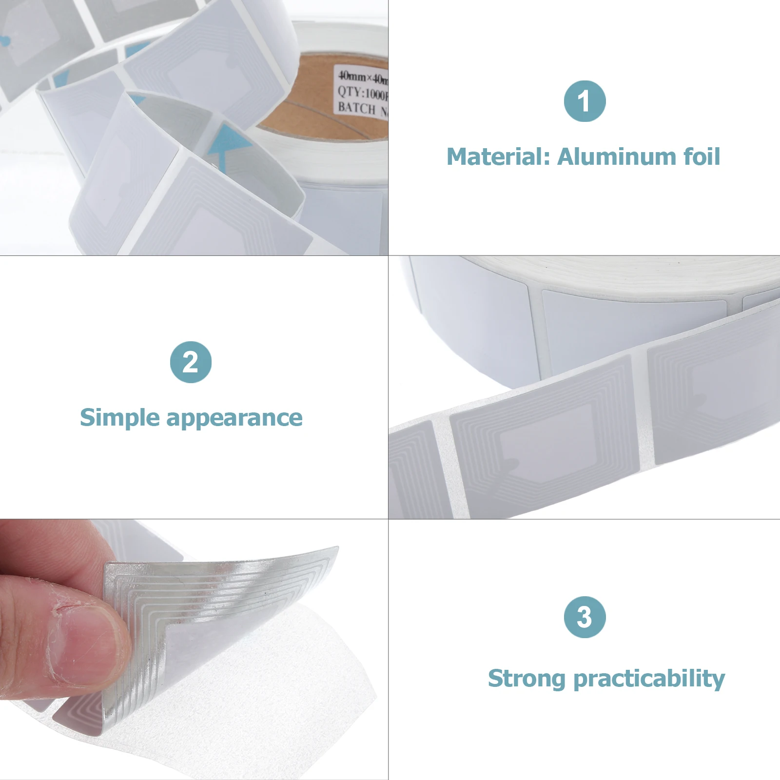 100Pcs Frequency -Theft Labels Lightweight Square Supermarket Goods Security Tags Goods Square Labels
100Pcs Frequency -Theft Labels Lightweight Square Supermarket Goods Security Tags Goods Square Labels