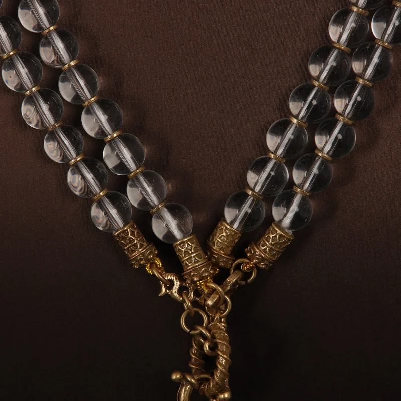 Artisan-Crafted Vintage White Natural Stone Necklace with Clear Crystal-Effect Beads - Unique Style Accessory
Artisan-Crafted Vintage White Natural Stone Necklace with Clear Crystal-Effect Beads - Unique Style Accessory