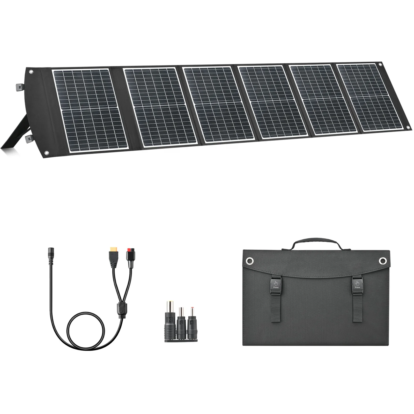 100W Solar Panel Charger 20V Monocrystalline Folding Solar Panel for Portable Power Station
100W Solar Panel Charger 20V Monocrystalline Folding Solar Panel for Portable Power Station