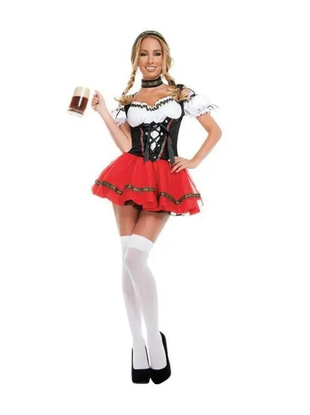 Halloween Beer Girl Costume Bar Waitress Maid Uniform Women's Fashion Party Theme Outfit Chinese Manufacturer Original Design
Halloween Beer Girl Costume Bar Waitress Maid Uniform Women's Fashion Party Theme Outfit Chinese Manufacturer Original Design