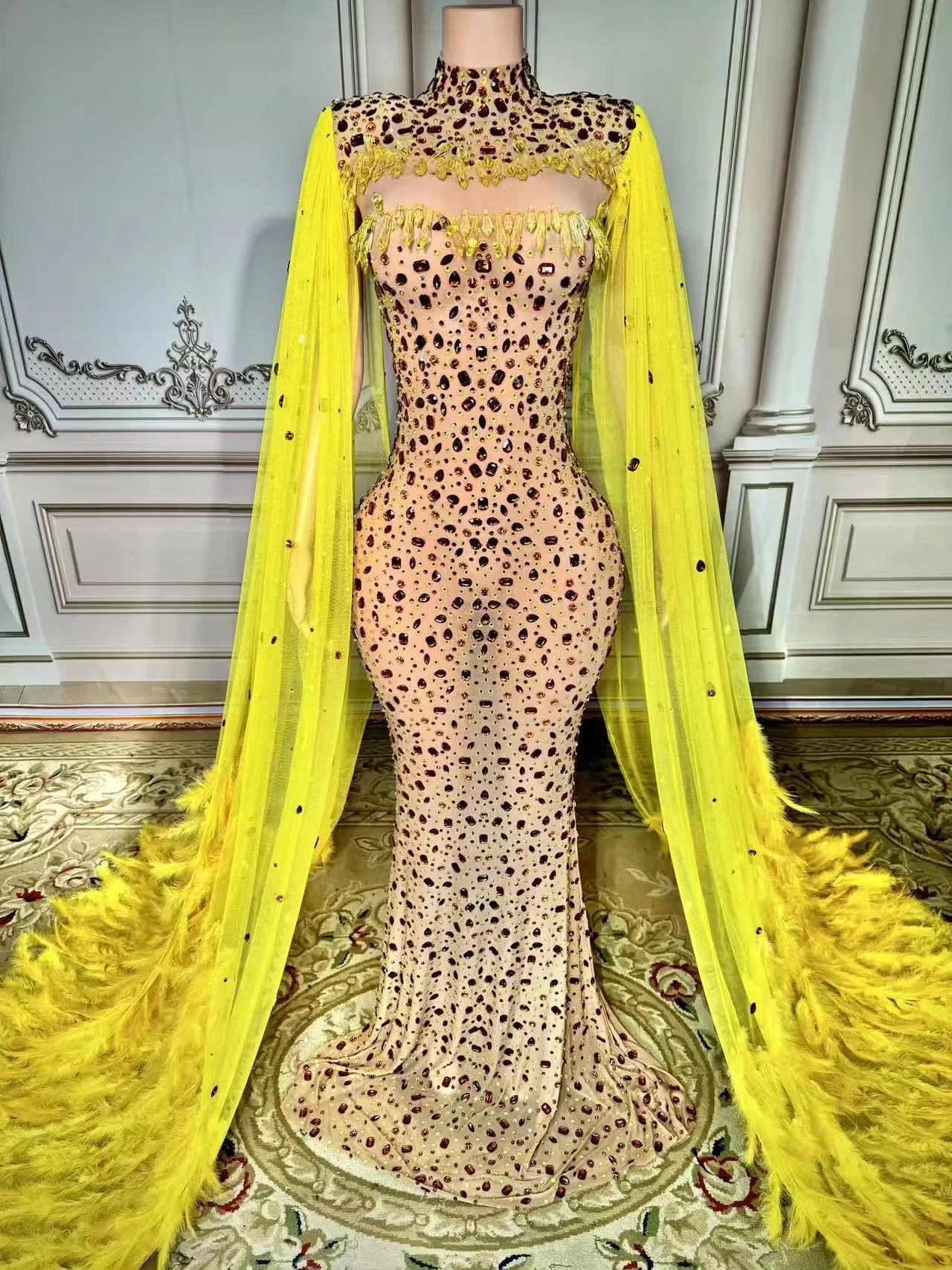 ZD Latest Design Mesh See-through Lace Sequin Elegant Luxury Long Skirt Wedding Sexy Maxi length Celebrity Party Evening Dresses
ZD Latest Design Mesh See-through Lace Sequin Elegant Luxury Long Skirt Wedding Sexy Maxi length Celebrity Party Evening Dresses