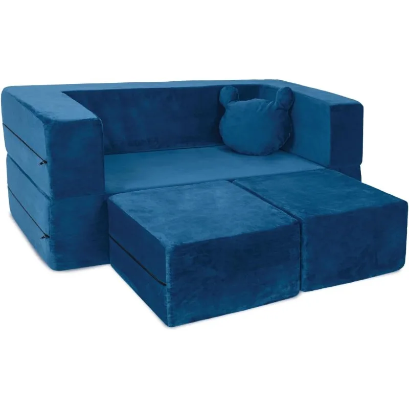Kids Couch - Modular Kids Sofa for Toddler and Baby Playroom/Bedroom Furniture with Bonus Pillow
Kids Couch - Modular Kids Sofa for Toddler and Baby Playroom/Bedroom Furniture with Bonus Pillow