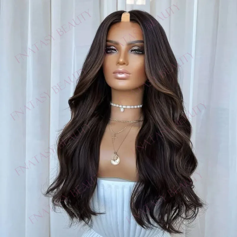 Highlight Coffee Brown Natural Glueless Body Wave 100% Indian Human Hair Opening 1x4 V Part Wigs for Black Women Glueless Wigs
Highlight Coffee Brown Natural Glueless Body Wave 100% Indian Human Hair Opening 1x4 V Part Wigs for Black Women Glueless Wigs