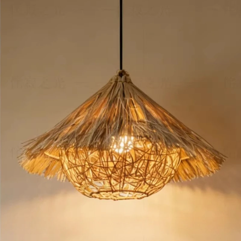 Unique Rattan Bamboo Pendant Light Straw Hat Chandelier Zen Teahouse Restaurant Lamp Shade Homestay Hotpot Atmosphere Lamp
Unique Rattan Bamboo Pendant Light Straw Hat Chandelier Zen Teahouse Restaurant Lamp Shade Homestay Hotpot Atmosphere Lamp