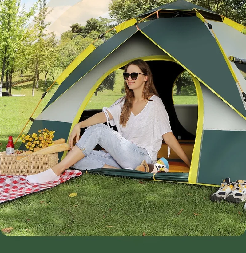 Fully Automatic Quick Open Camping Tent, Portable Foldable Thick Waterproof Outdoor Gear, Complete Set for Overnight Camping
Fully Automatic Quick Open Camping Tent, Portable Foldable Thick Waterproof Outdoor Gear, Complete Set for Overnight Camping