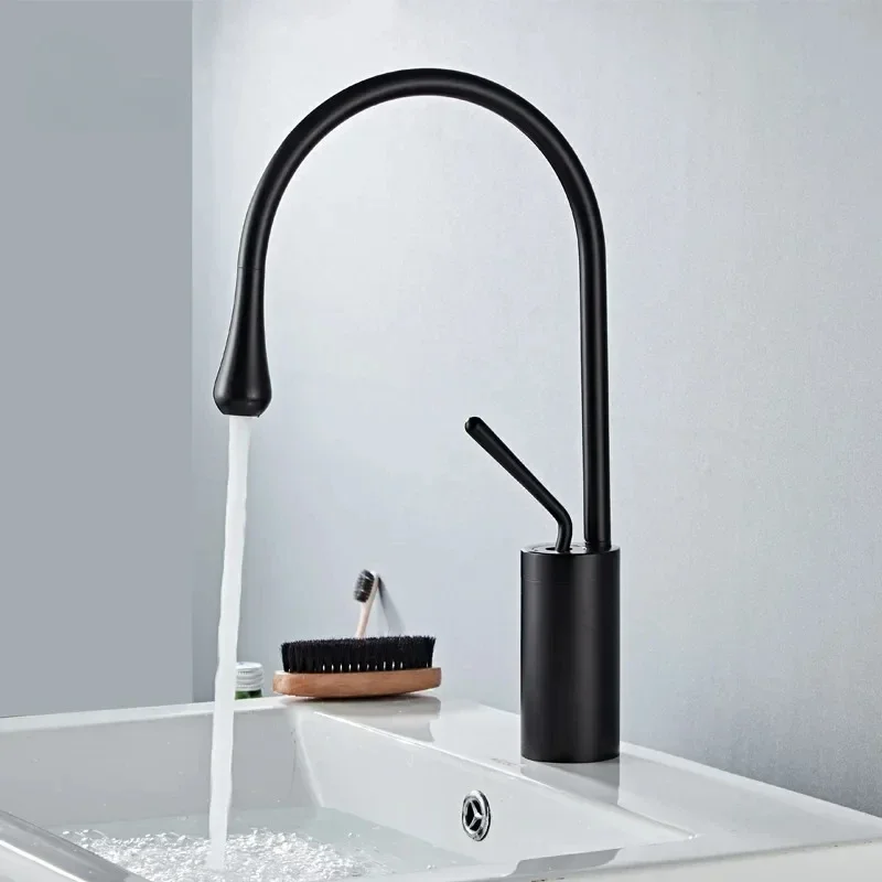Luxurious Creative Bathroom Basin Faucet Brass Deck Mounted Matte Black White Mixer Taps Hot and Cold Bathroom Sink Faucet
Luxurious Creative Bathroom Basin Faucet Brass Deck Mounted Matte Black White Mixer Taps Hot and Cold Bathroom Sink Faucet