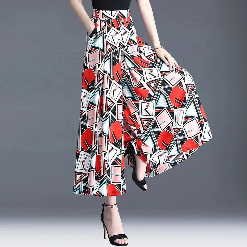 2024 New Summer Wide Leg Pants Women High Quality Loose Bohemian High Waist Skirt Pants Summer Print Trousers Women Bottoms 4XL
2024 New Summer Wide Leg Pants Women High Quality Loose Bohemian High Waist Skirt Pants Summer Print Trousers Women Bottoms 4XL