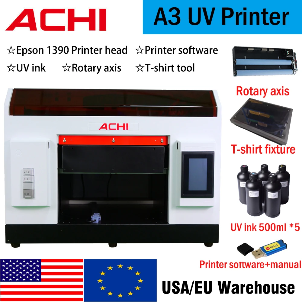 Планшетный принтер ACHI A3 UV R1390, принтер A4 L800 UV для футболок, стеклянная металлическая печатная машина с УФ-чернилами
Планшетный принтер ACHI A3 UV R1390, принтер A4 L800 UV для футболок, стеклянная металлическая печатная машина с УФ-чернилами