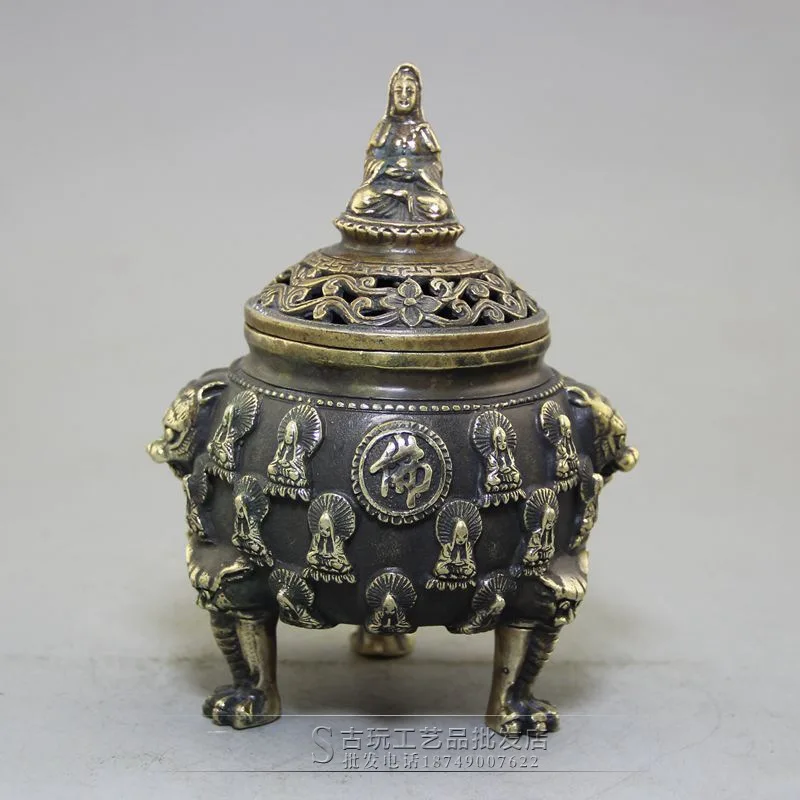 Antique handicrafts wholesale retro old ornaments brass Wanfo furnace Daming Xuande brass animal pattern statue
Antique handicrafts wholesale retro old ornaments brass Wanfo furnace Daming Xuande brass animal pattern statue