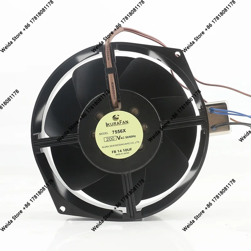 Cooling Fan New Original IKURA FAN 220V 230V AC 200V 50/60Hz 17255 172X150X55MM Two-wire Frequency Converter Aluminum 7556X
Cooling Fan New Original IKURA FAN 220V 230V AC 200V 50/60Hz 17255 172X150X55MM Two-wire Frequency Converter Aluminum 7556X