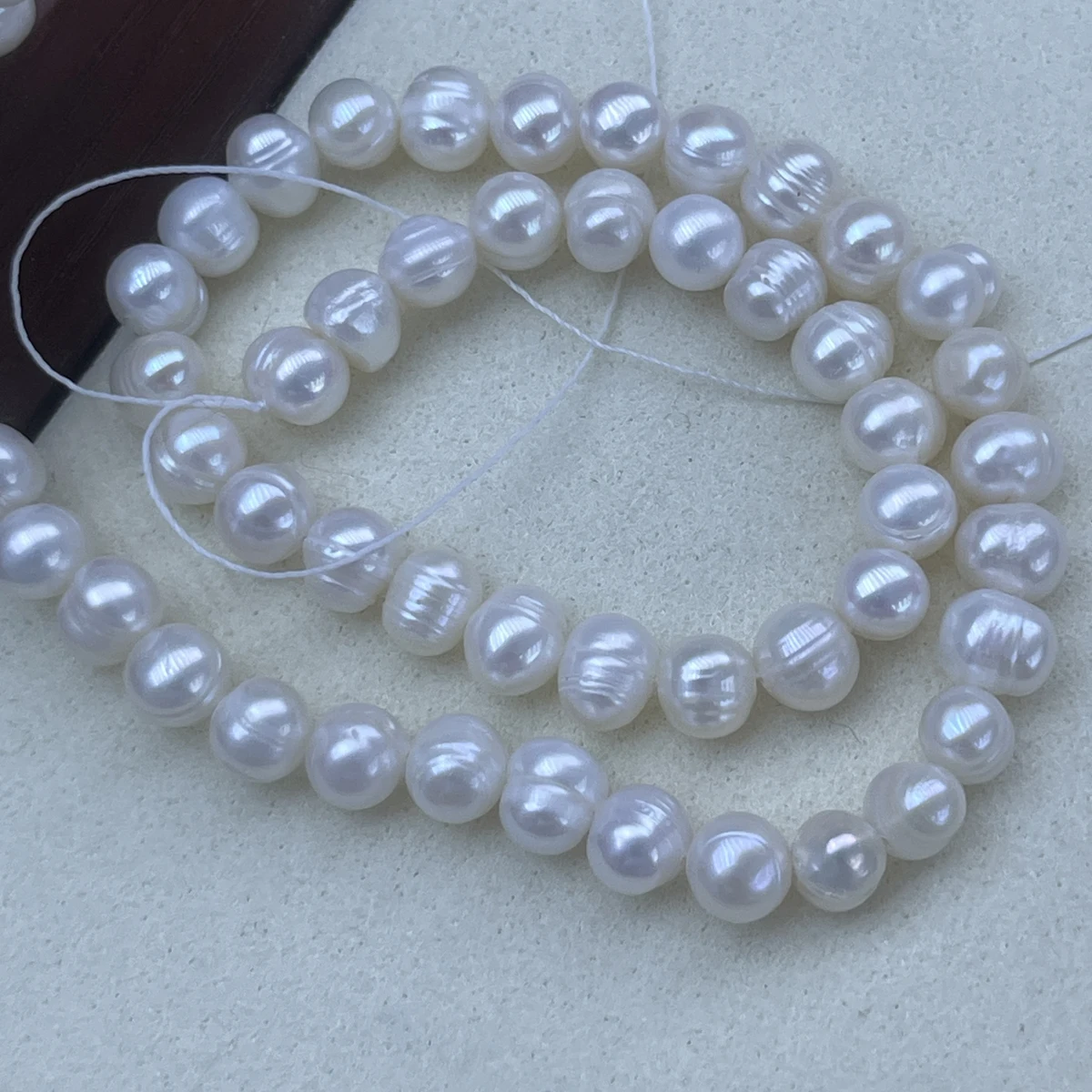 7-8mm Natural Freshwater Pearls White Nearround Pearls Punch Loose Beads for Jewelry Making DIY Bracelets Necklace Accessories
7-8mm Natural Freshwater Pearls White Nearround Pearls Punch Loose Beads for Jewelry Making DIY Bracelets Necklace Accessories