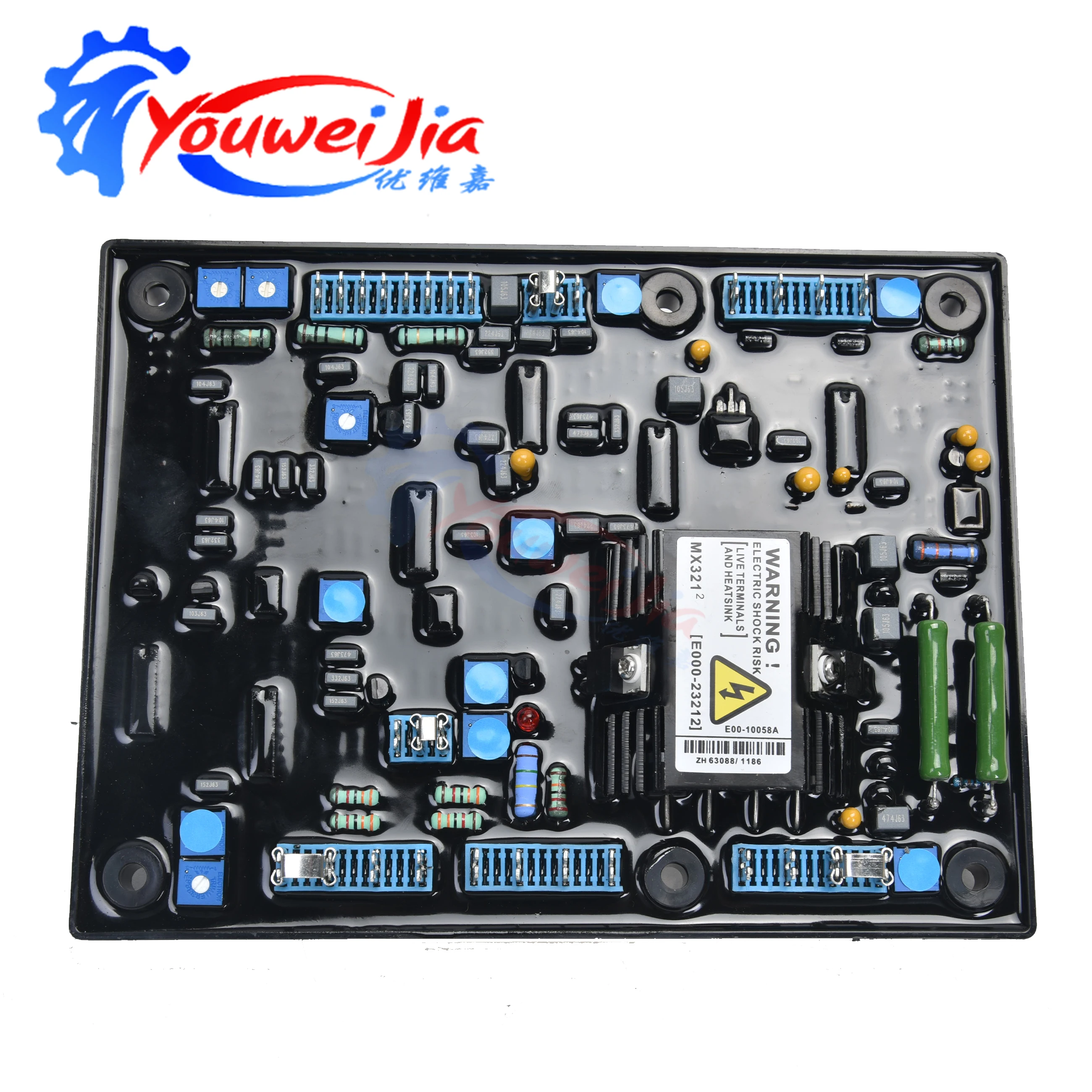 MX321 AVR автоматический стабилизатор напряжения для дизельного бесщеточного генератора, плата напряжения, детали генератора
MX321 AVR автоматический стабилизатор напряжения для дизельного бесщеточного генератора, плата напряжения, детали генератора