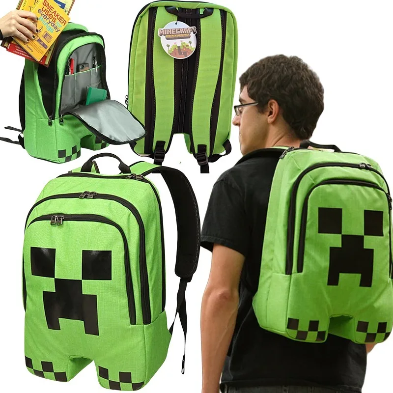 Minecraft Creeper Student Backpack Anime Characters Male Female Large Capacity Shoulder Bag Outdoor Travel Clothing Backpack
Minecraft Creeper Student Backpack Anime Characters Male Female Large Capacity Shoulder Bag Outdoor Travel Clothing Backpack