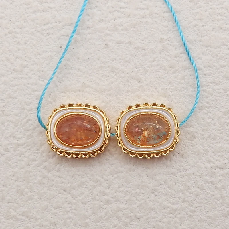 New Arrival Silver Gold Plated Natural High Quality Sun Stone Amethyst Gemstone Earrings Beads Jewelry DIY Making 11x9x5mm 1.8g
New Arrival Silver Gold Plated Natural High Quality Sun Stone Amethyst Gemstone Earrings Beads Jewelry DIY Making 11x9x5mm 1.8g