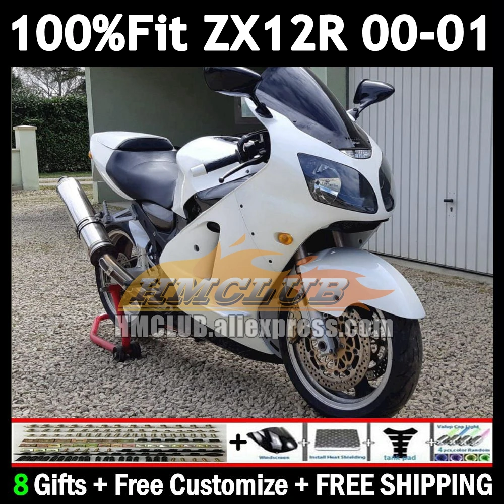 OEM Fairing For KAWASAKI NINJA ZX1200 ZX 12 R 1200 12R 176No.190 1200CC ZX-12R ZX12R 00 01 2000 2001 Injection Body black white
OEM Fairing For KAWASAKI NINJA ZX1200 ZX 12 R 1200 12R 176No.190 1200CC ZX-12R ZX12R 00 01 2000 2001 Injection Body black white