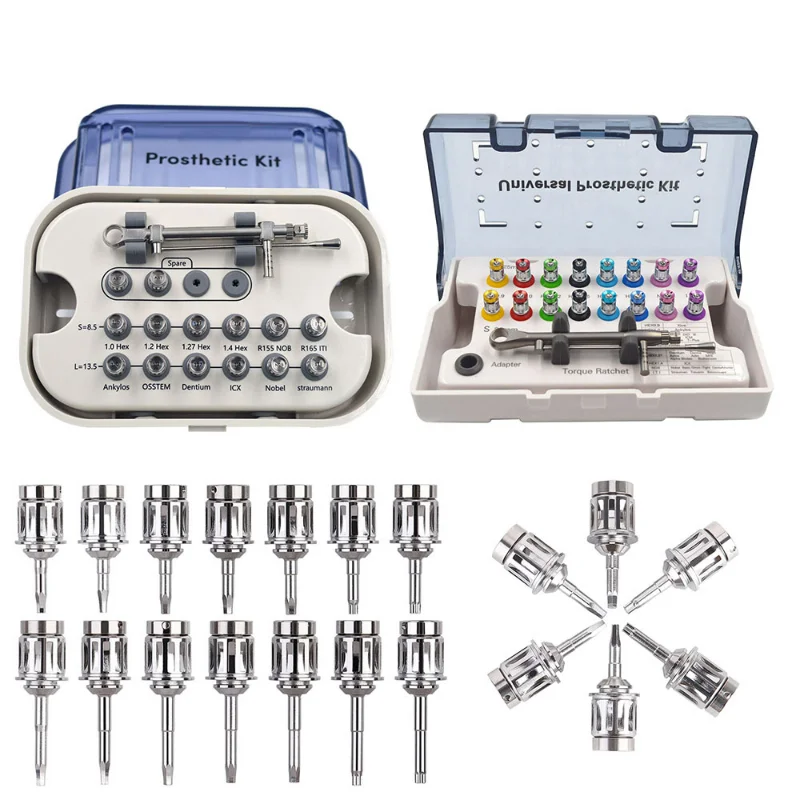 Dental Implant Torque Wrench Universal Implant Restoration Tool Kit 10-70NCM Screwdriver Implant Repair Tool For Dentistry
Dental Implant Torque Wrench Universal Implant Restoration Tool Kit 10-70NCM Screwdriver Implant Repair Tool For Dentistry