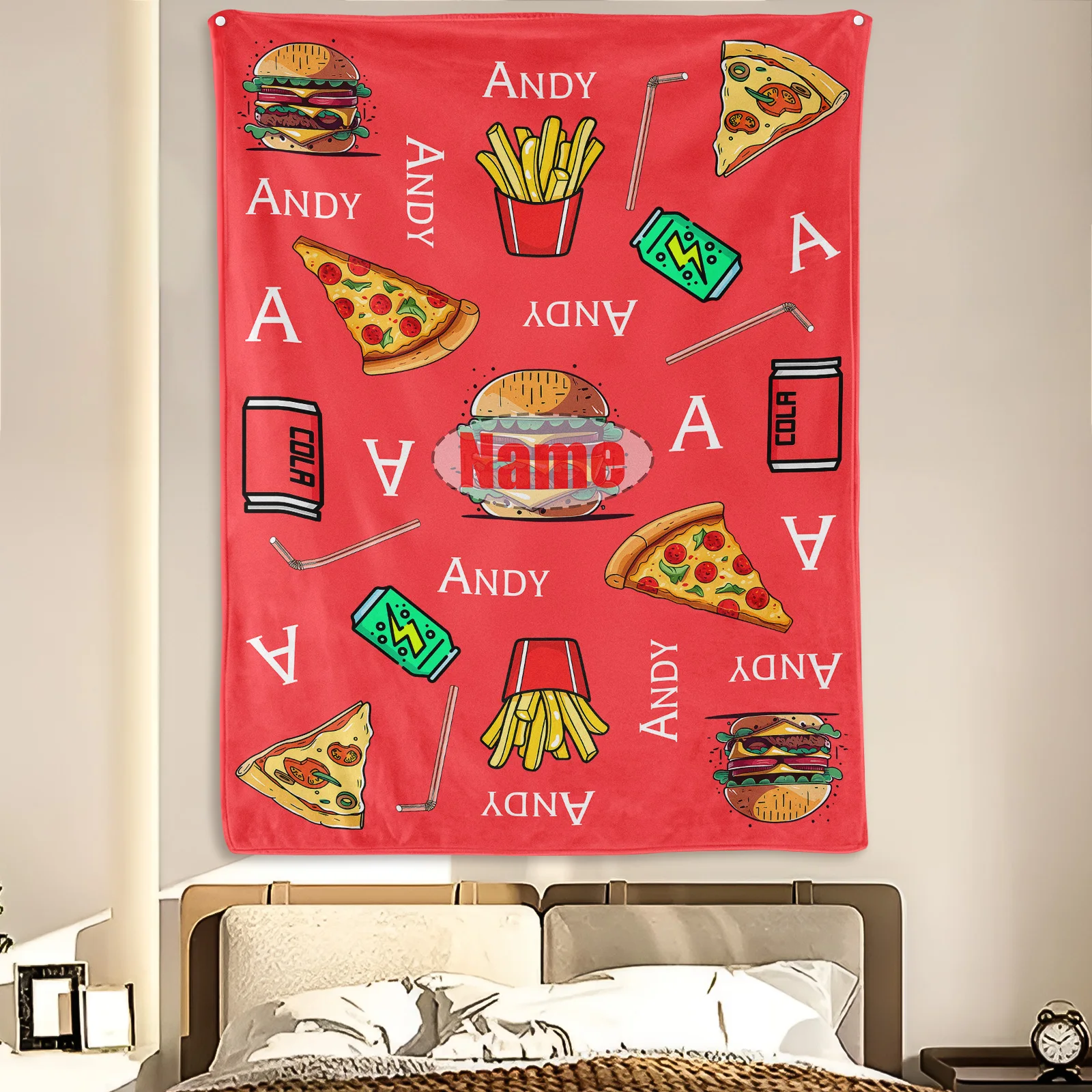 Personalized Cartoon Food Themed Gift Blanket For Your Little One Comfortable Durable Washable Custom Design Unique Present
Personalized Cartoon Food Themed Gift Blanket For Your Little One Comfortable Durable Washable Custom Design Unique Present