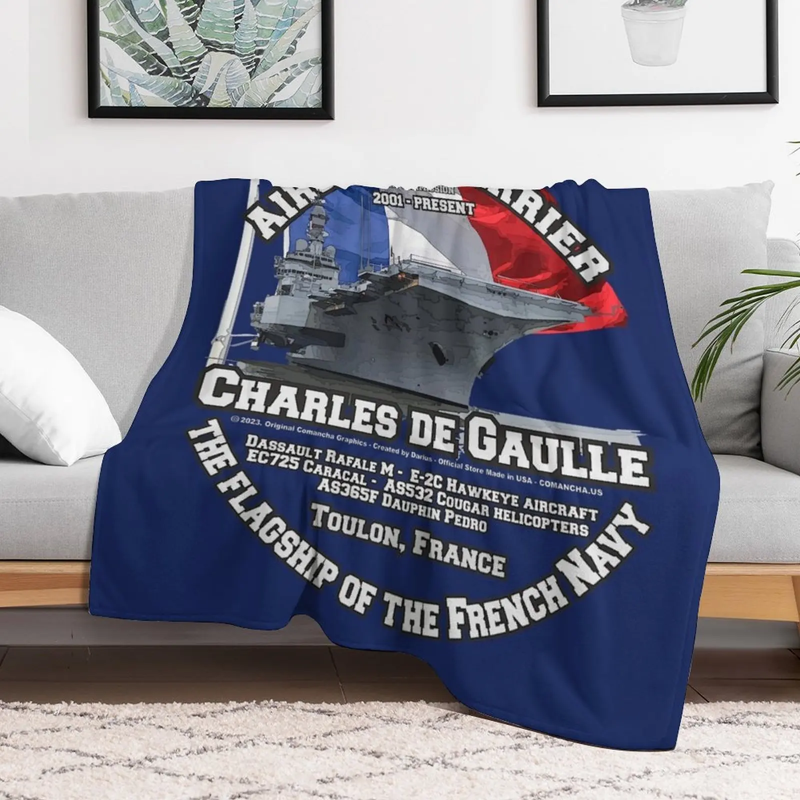 Charles de Gaulle - France Aircraft carrier veterans Throw Blanket Soft Big Soft Comforter Blankets
Charles de Gaulle - France Aircraft carrier veterans Throw Blanket Soft Big Soft Comforter Blankets