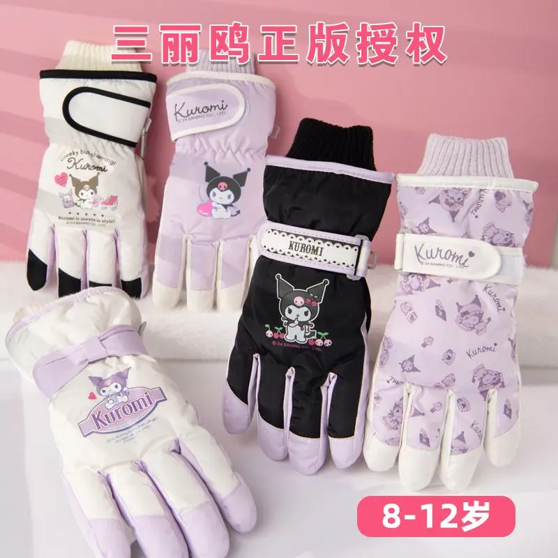 New kawaii Sanrio anime children's happy Kuromi innovative autumn and winter thickened warm plush gloves girls Christmas gift
New kawaii Sanrio anime children's happy Kuromi innovative autumn and winter thickened warm plush gloves girls Christmas gift