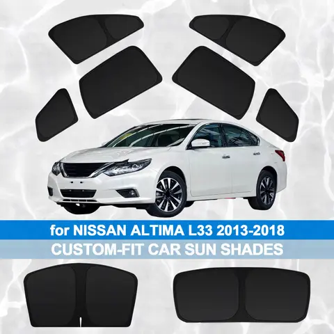 For NISSAN ALTIMA L33 2013-2018 Car Side Window Sun Shades Windshield Sun Visor UV Privacy Cover Universal Fit