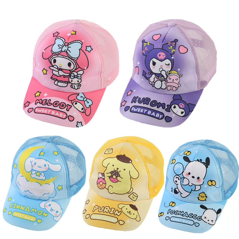 Sanrio My Melody Kuromi Cinnamoroll Kids Hats for Boys Girls Summer Autumn Baby Baseball Cap Children's Sun Hat Child Visor Caps
Sanrio My Melody Kuromi Cinnamoroll Kids Hats for Boys Girls Summer Autumn Baby Baseball Cap Children's Sun Hat Child Visor Caps