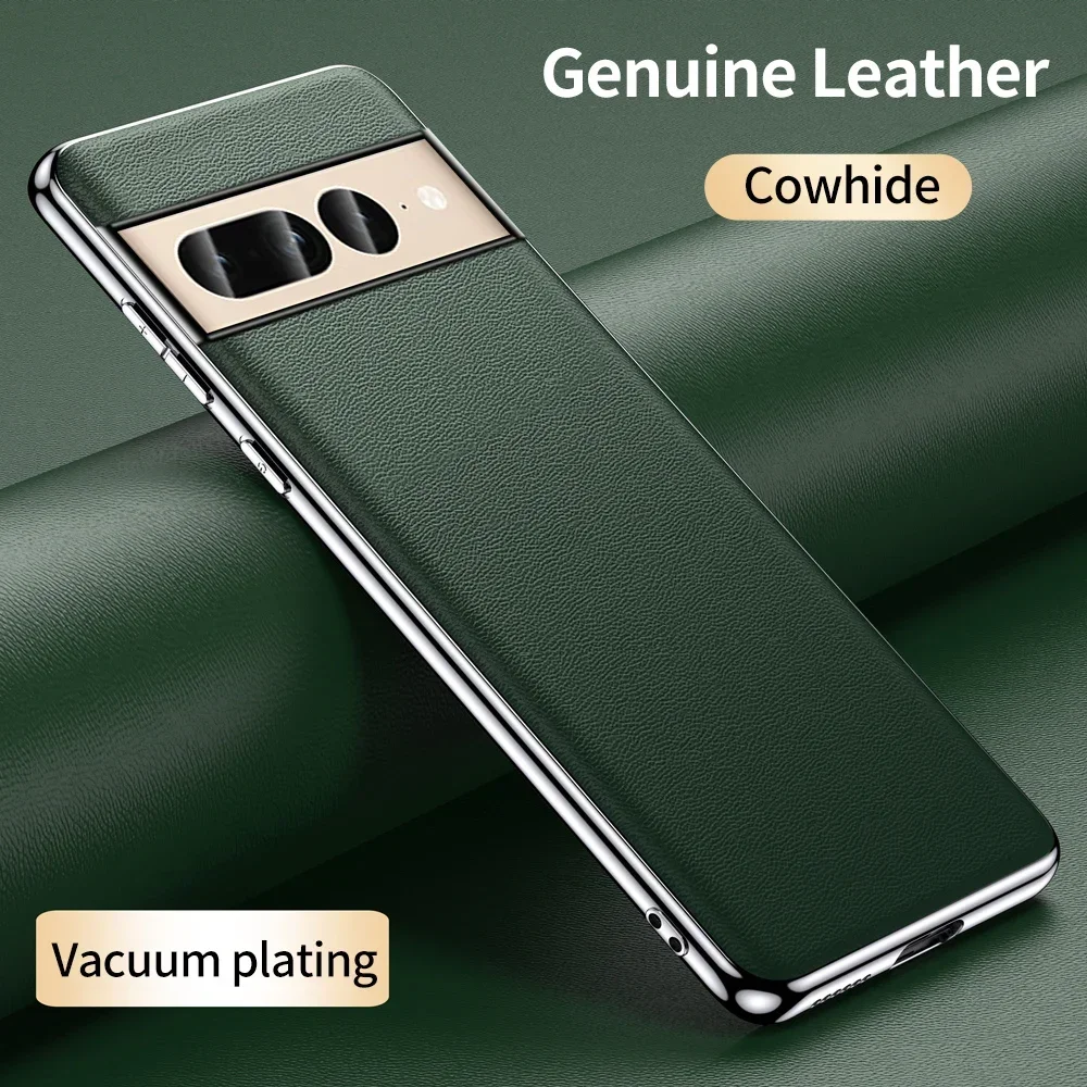 Phone Case for Google Pixel 9 Pro XL 9Pro 6 7 8 Pro 7A 6A Luxury Genuine Leather Plating Shockproof Full Protection Back Cover
Phone Case for Google Pixel 9 Pro XL 9Pro 6 7 8 Pro 7A 6A Luxury Genuine Leather Plating Shockproof Full Protection Back Cover