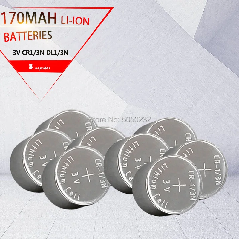 8PCS Disposable CR1/3N DL1/3N 2L76 K58L 5018LC CR11108 3V Battery Cylinder Primary Lithium Battery for Blood glucose Meter
8PCS Disposable CR1/3N DL1/3N 2L76 K58L 5018LC CR11108 3V Battery Cylinder Primary Lithium Battery for Blood glucose Meter
