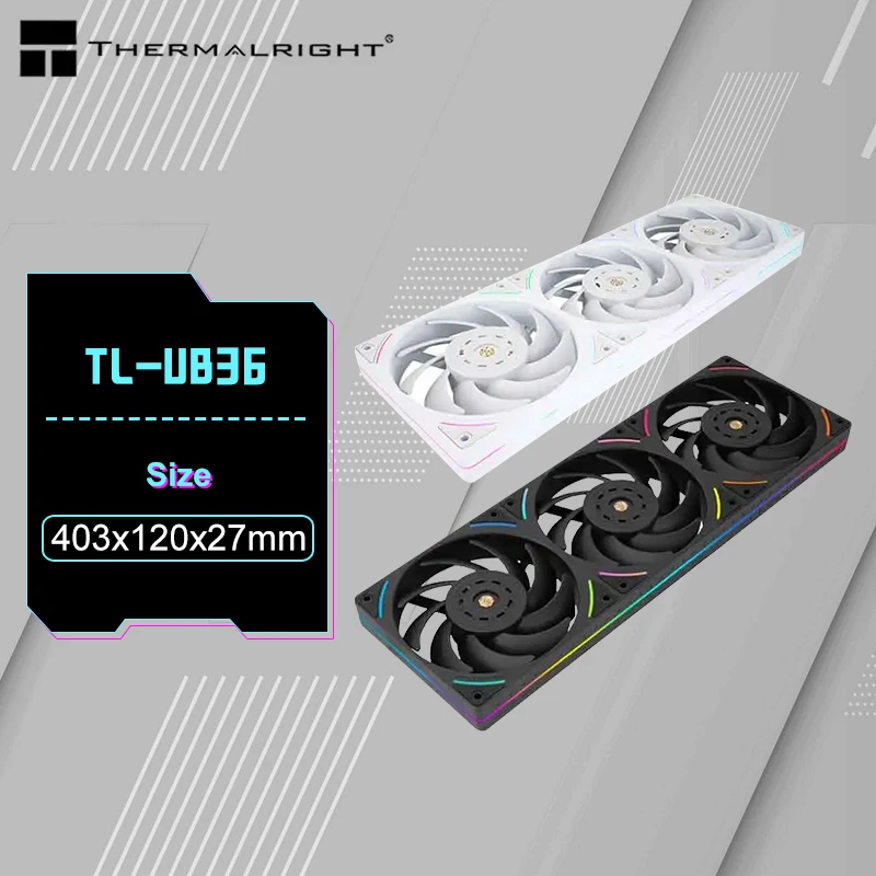 Thermalright TL-UB36 Встроенный вентилятор охлаждения корпуса, 360x120x25 мм, однолинейное соединение к материнской плате, высокопроизводительный вентилятор
Thermalright TL-UB36 Встроенный вентилятор охлаждения корпуса, 360x120x25 мм, однолинейное соединение к материнской плате, высокопроизводительный вентилятор