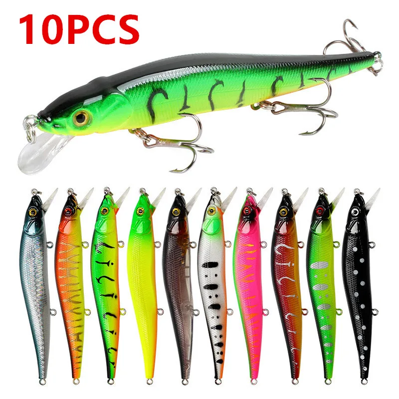 10 шт., рыболовная приманка, 11,5 см/14 г, воблеры Minnow Crankbait, 3D глаза, искусственная приманка для окуня, приманка для щуки, карпа, приманка для плавания, рыбалка Pesca
10 шт., рыболовная приманка, 11,5 см/14 г, воблеры Minnow Crankbait, 3D глаза, искусственная приманка для окуня, приманка для щуки, карпа, приманка для плавания, рыбалка Pesca