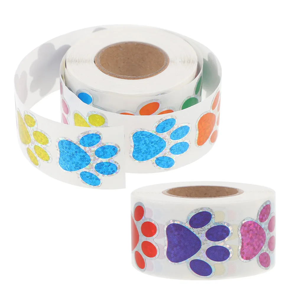 2 Rolls High Gloss Glitter Paw Stickers Self Adhesive Dog Footprint Labels for Windows Walls Cars Scrapbooks Bulletin Boards
2 Rolls High Gloss Glitter Paw Stickers Self Adhesive Dog Footprint Labels for Windows Walls Cars Scrapbooks Bulletin Boards