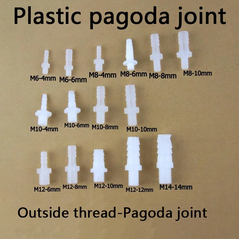 5PCS Plastic Male Threaded Barb Hose Adapter 1/8" 1/4" 3/8" Male Thread Barb Connector Split Thread Soft Tube Quick Connector
5PCS Plastic Male Threaded Barb Hose Adapter 1/8" 1/4" 3/8" Male Thread Barb Connector Split Thread Soft Tube Quick Connector