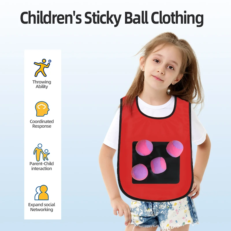 Outdoor Sport Game Props Vest Sticky With Four Sticky Balls Kids Jersey Vest Fun Game Party Events Holiday Gifts For Boy Girl
Outdoor Sport Game Props Vest Sticky With Four Sticky Balls Kids Jersey Vest Fun Game Party Events Holiday Gifts For Boy Girl
